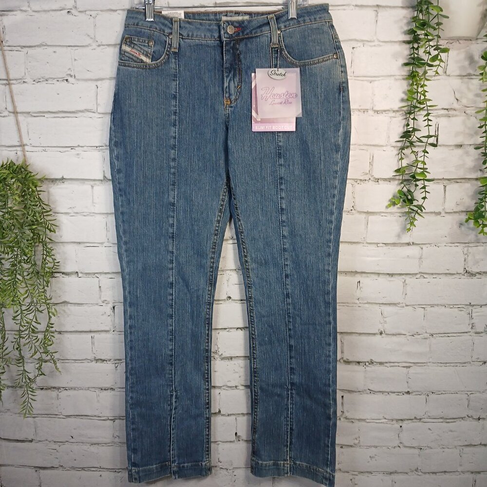 WOMENS HOUSTON LOW RISE TWENTY X JEANS, SLIM FIT BOOT CUT, Y2K SIZE 11/12 NWT